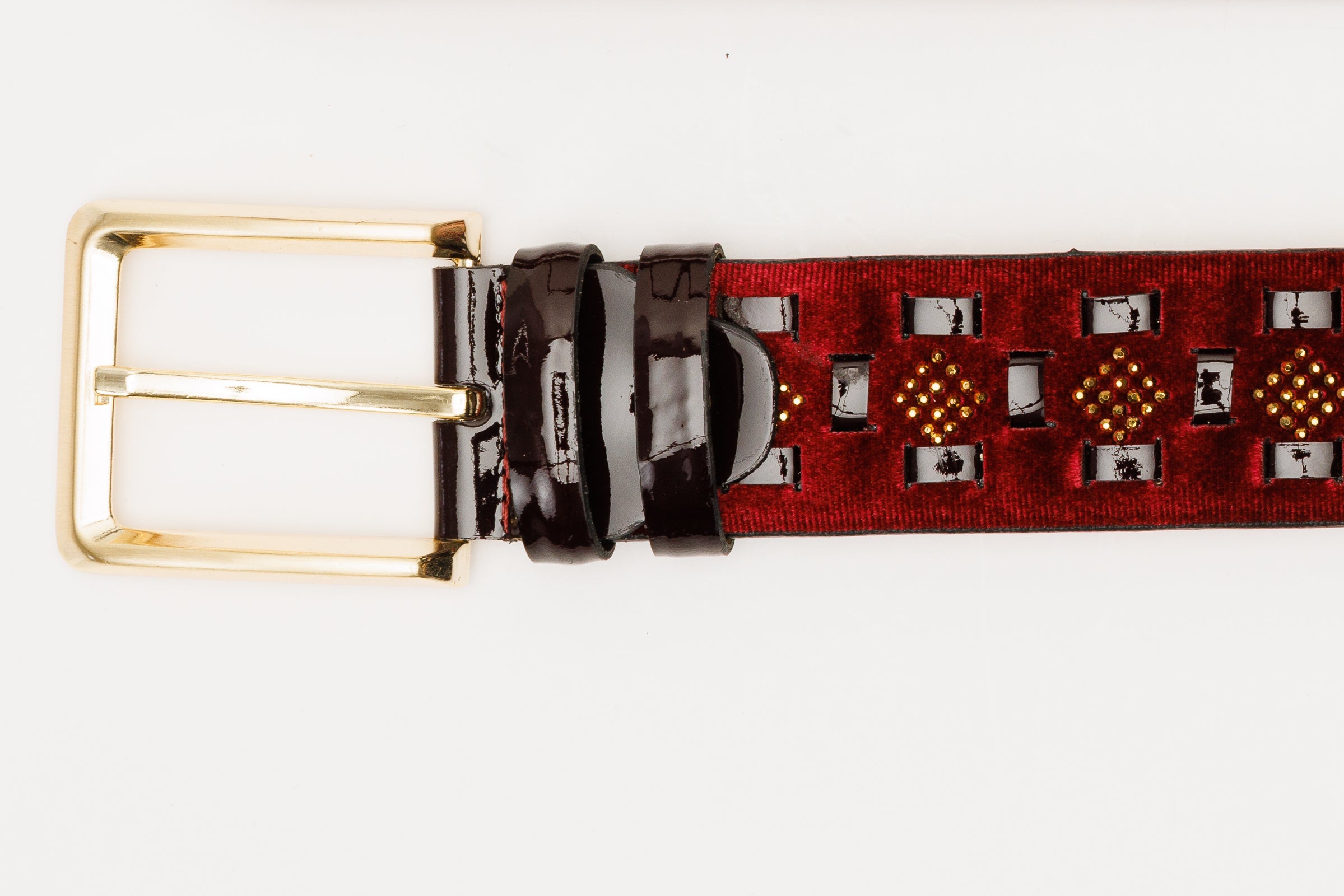The Vicino Burgundy Leather Belt - Vinci Leather