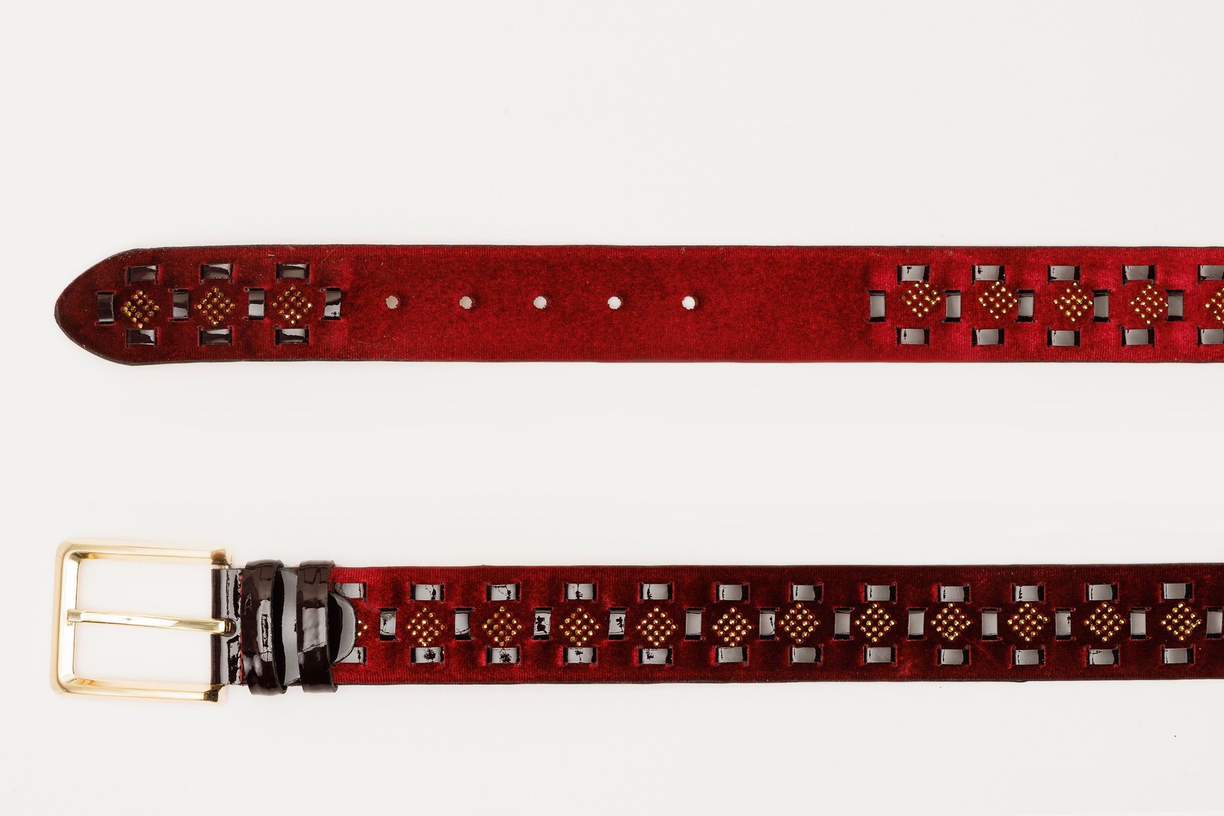 The Vicino Burgundy Leather Belt - Vinci Leather