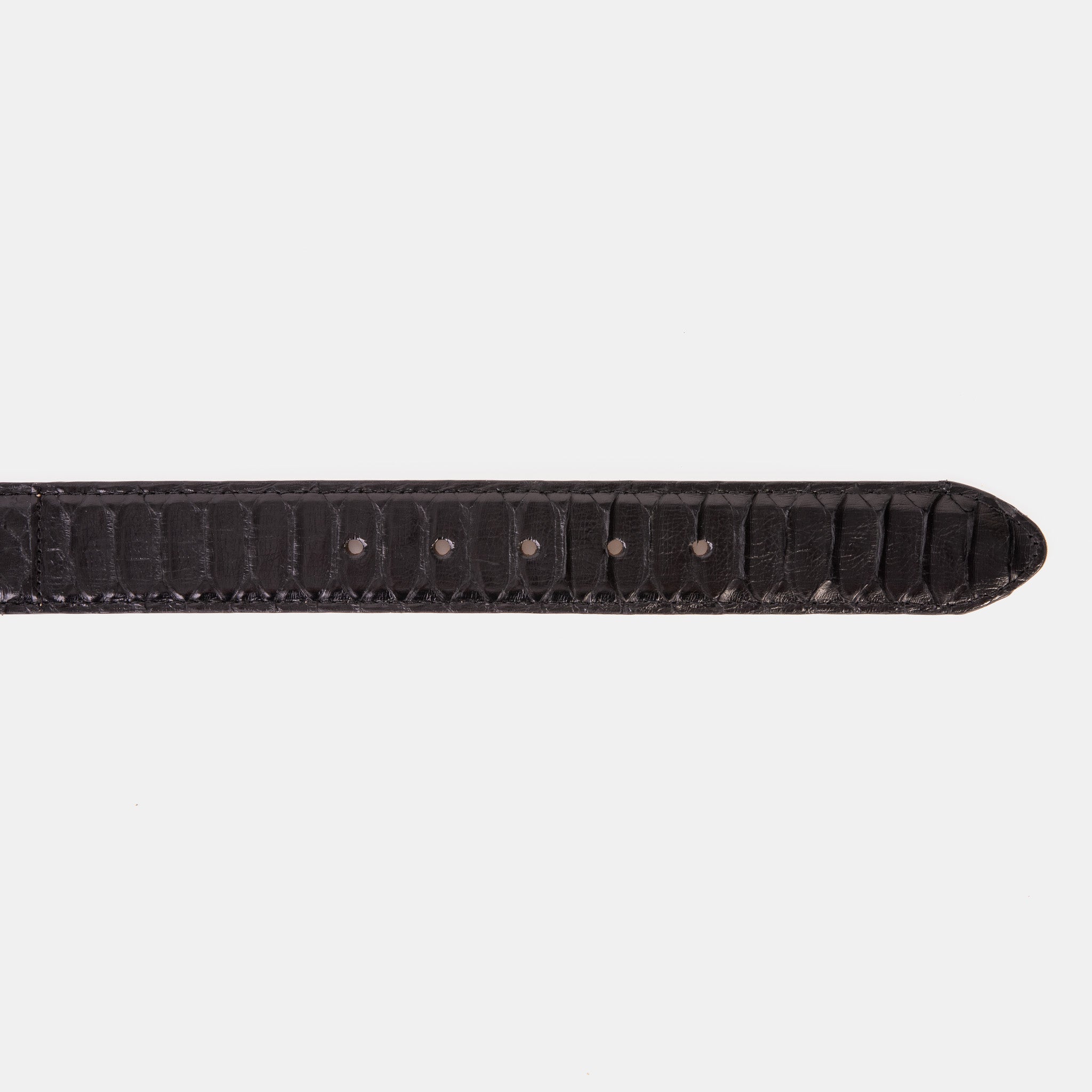 The Bethesda Black pythn Sneak Leather Belt - Vinci Leather