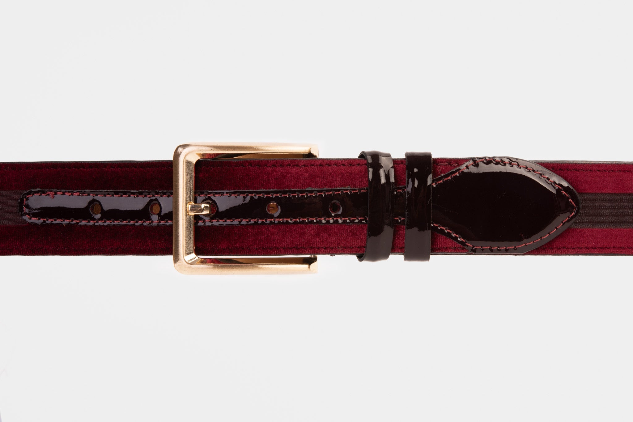 The Pontalto Burgundy Leather Belt - Vinci Leather