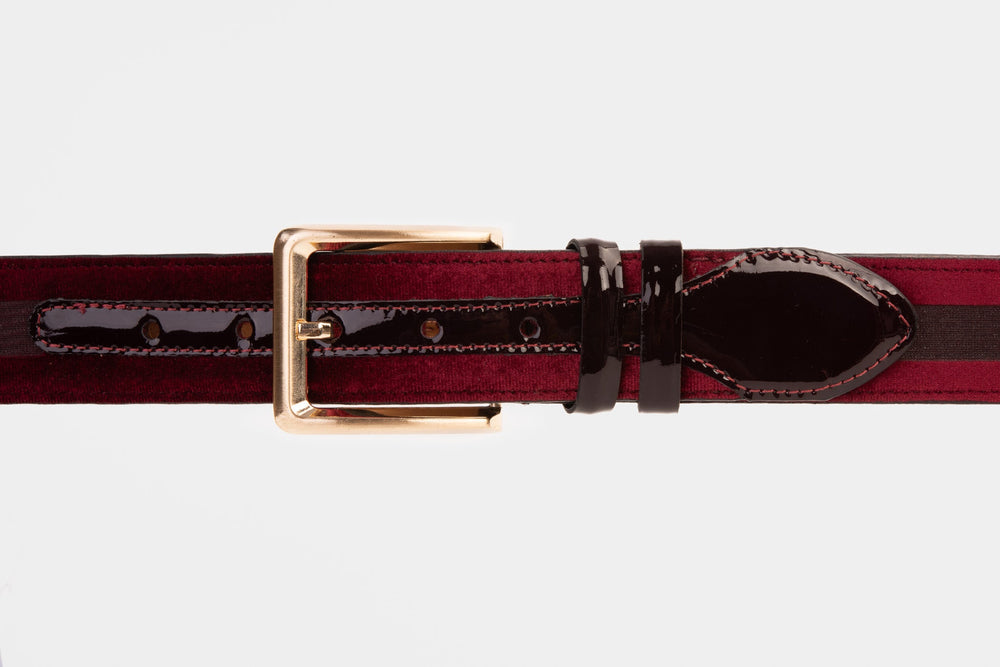 The Pontalto Burgundy Leather Belt - Vinci Leather