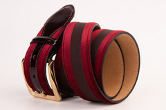 The Pontalto Burgundy Leather Belt - Vinci Leather