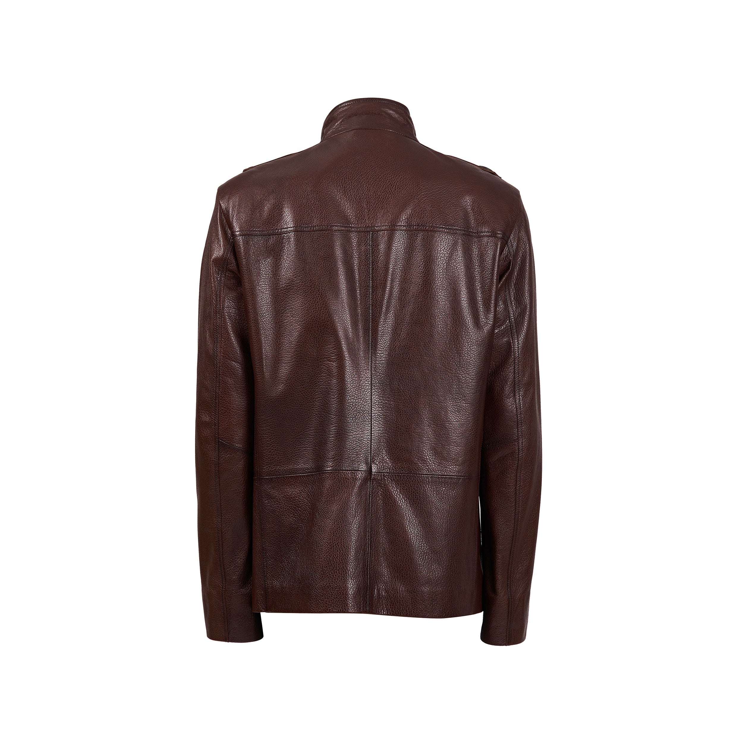 The Montclair Brown Leather Jacket - Vinci Leather