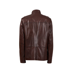 The Montclair Brown Leather Jacket - Vinci Leather