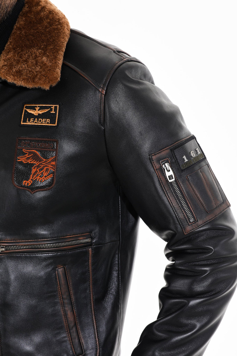The Northway Vintage Black Lambskin Leather Jacket - Vinci Leather