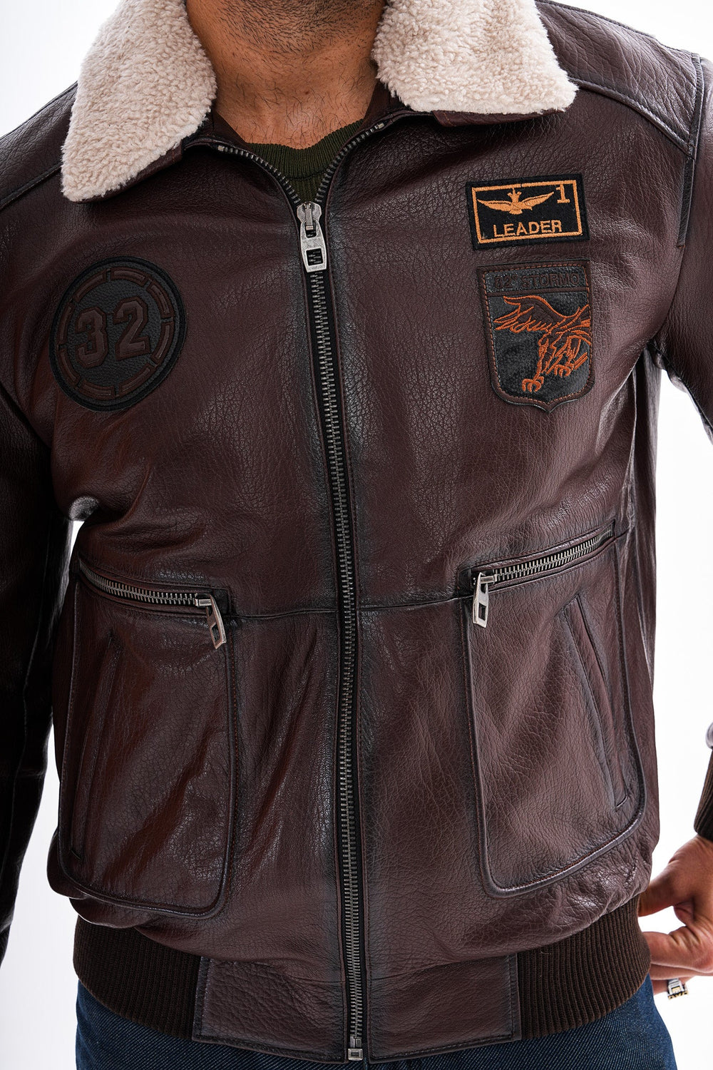 The Northway Brown Lambskin Leather Jacket - Vinci Leather