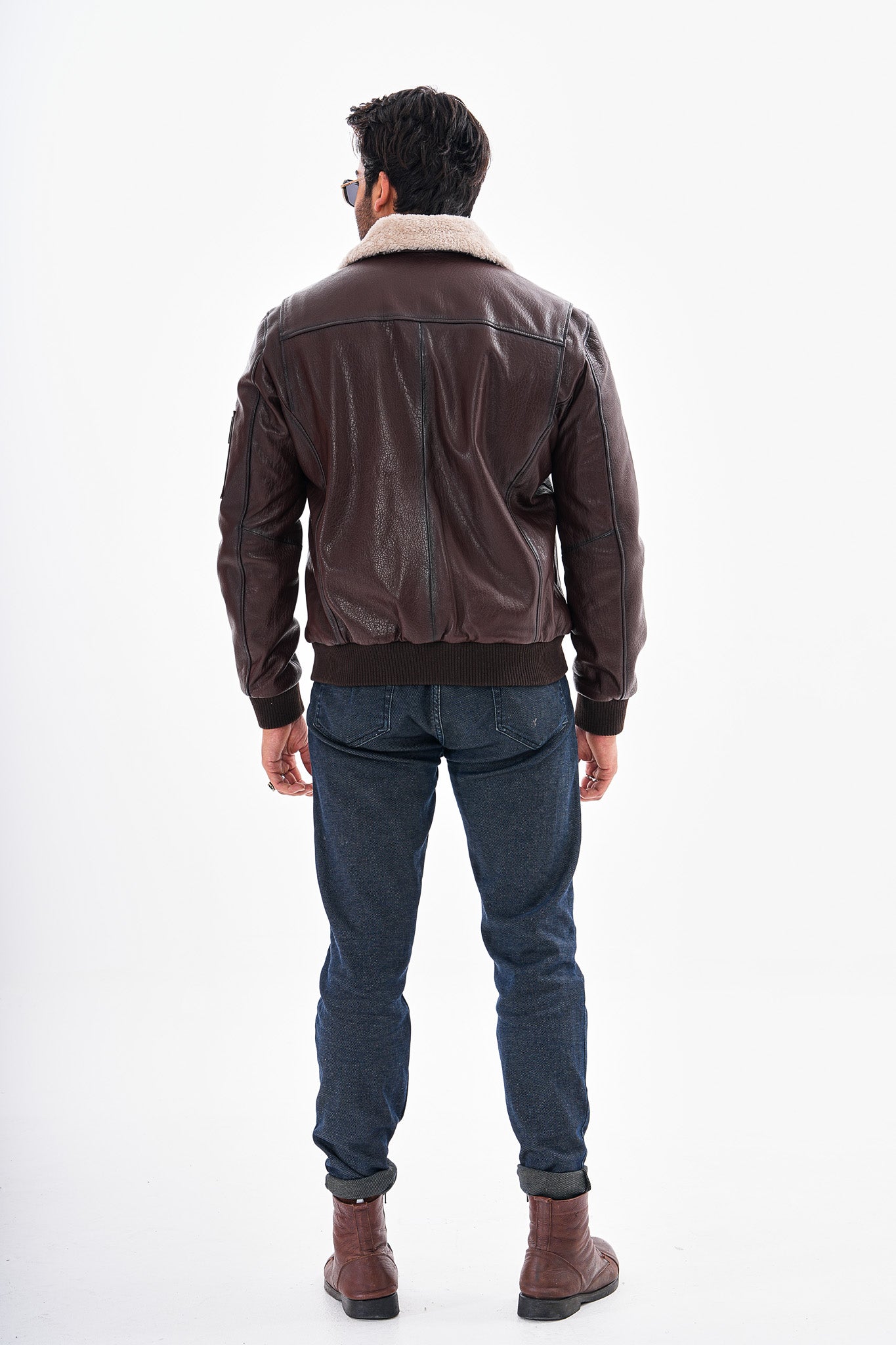 The Northway Brown Lambskin Leather Jacket - Vinci Leather