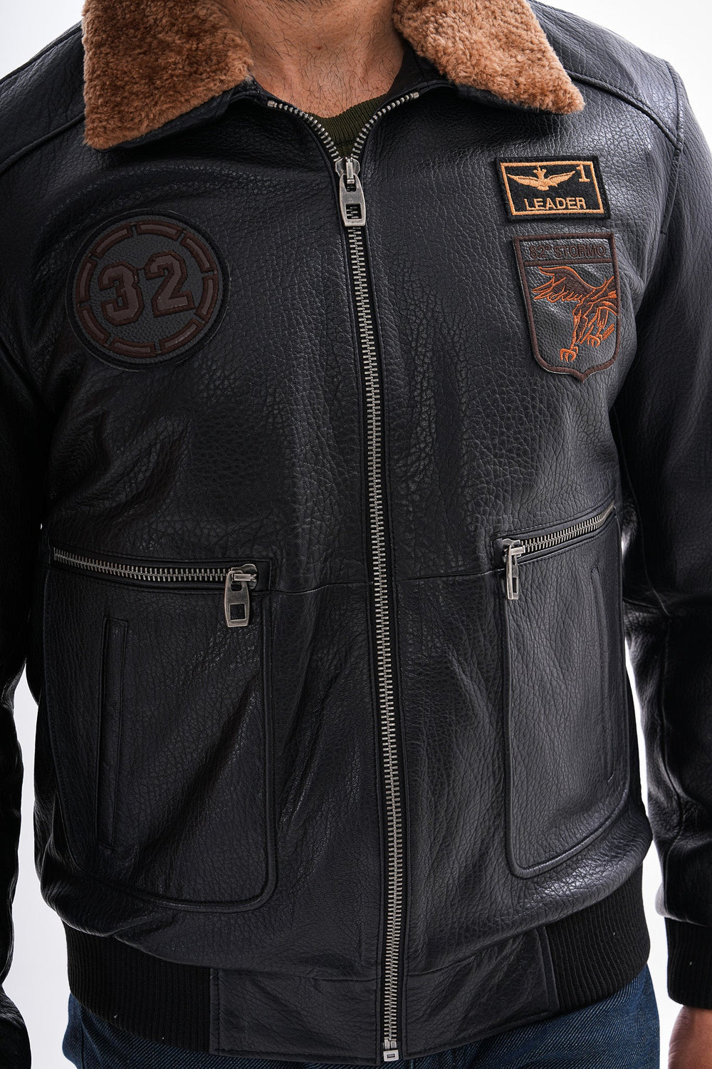 The Northway Black Lambskin Leather Jacket - Vinci Leather