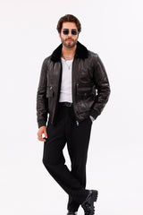 The Ardent Black Lambskin Leather Jacket - Vinci Leather