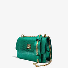 The Maple Green Leather Handbag - Vinci Leather