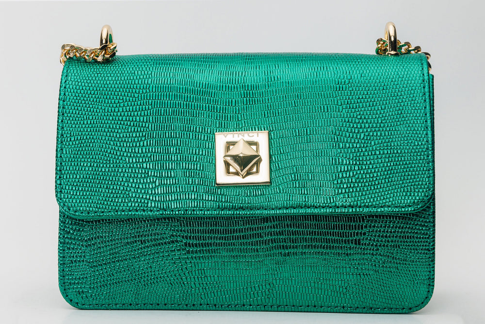 The Maple Green Leather Handbag - Vinci Leather