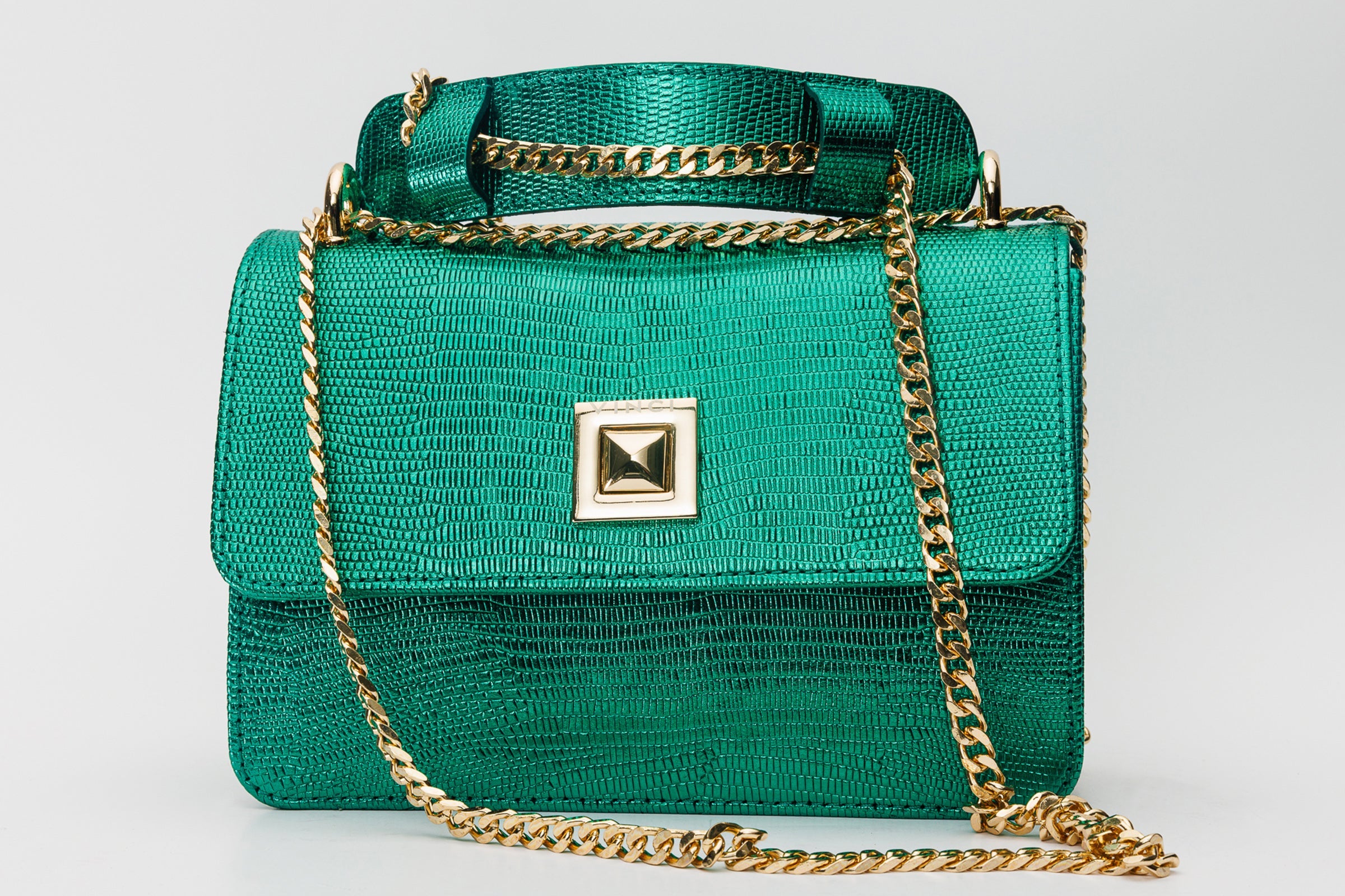 The Maple Green Leather Handbag - Vinci Leather