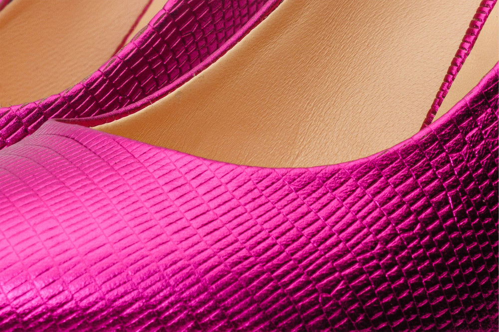 The Maple Fuchsia Leather Pump Fuchsia Sole Shoe - Vinci Leather
