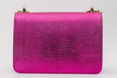 The Maple Fuchsia Leather Handbag - Vinci Leather
