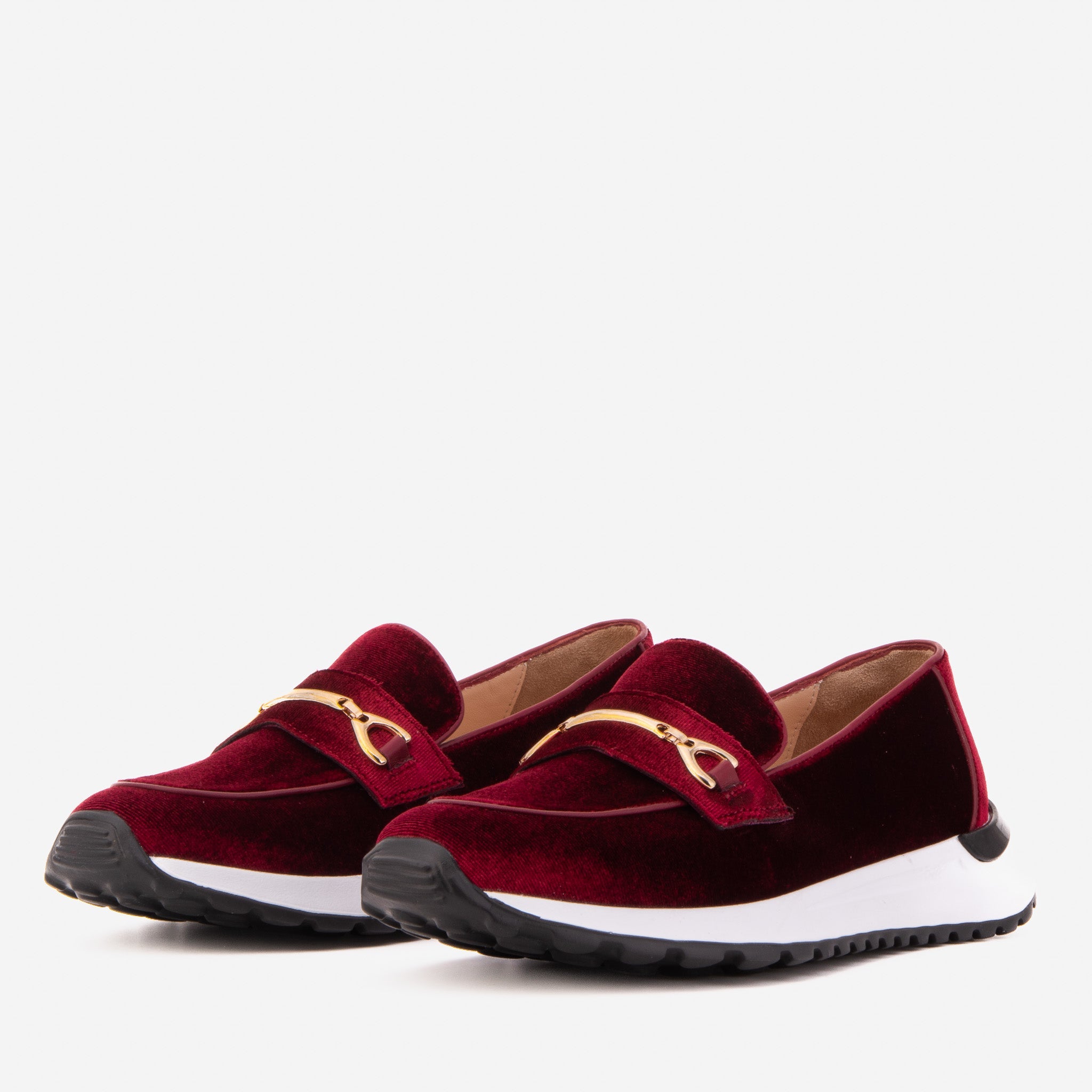 The Milan Burgundy Leather Sneaker - Vinci Leather