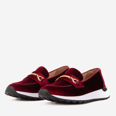 The Milan Burgundy Leather Sneaker - Vinci Leather