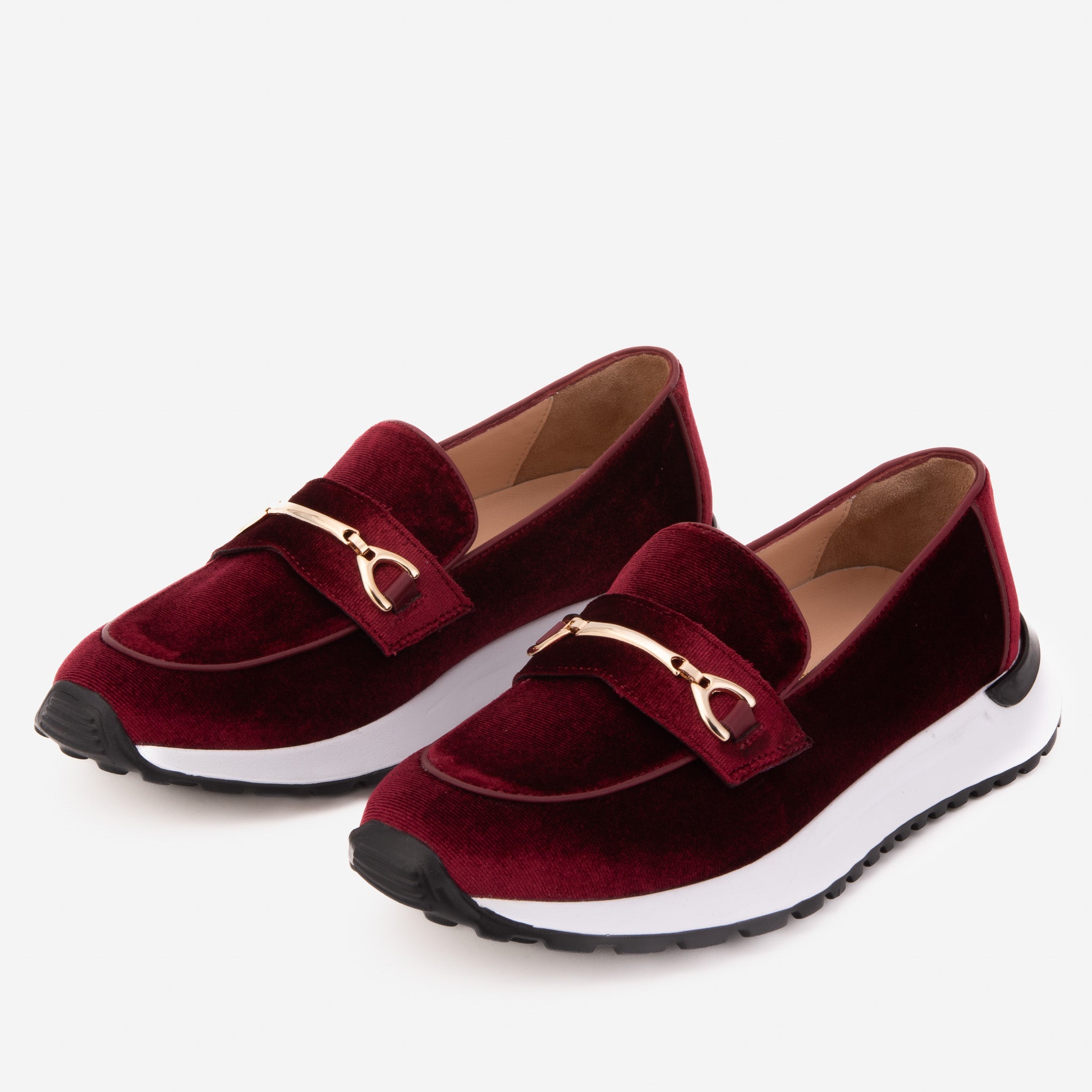 The Milan Burgundy Leather Sneaker - Vinci Leather