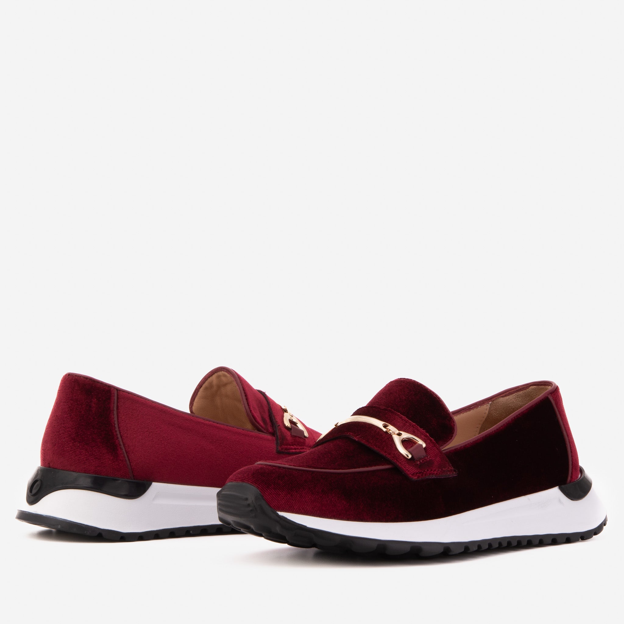 The Milan Burgundy Leather Sneaker - Vinci Leather