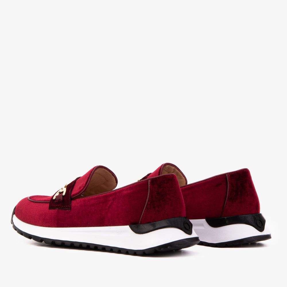 The Milan Burgundy Leather Sneaker - Vinci Leather