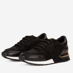 The Noir Black Leather Sneaker - Vinci Leather