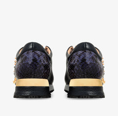 The Infanta Navy Spike Leather Sneaker Limited Edition - Vinci Leather