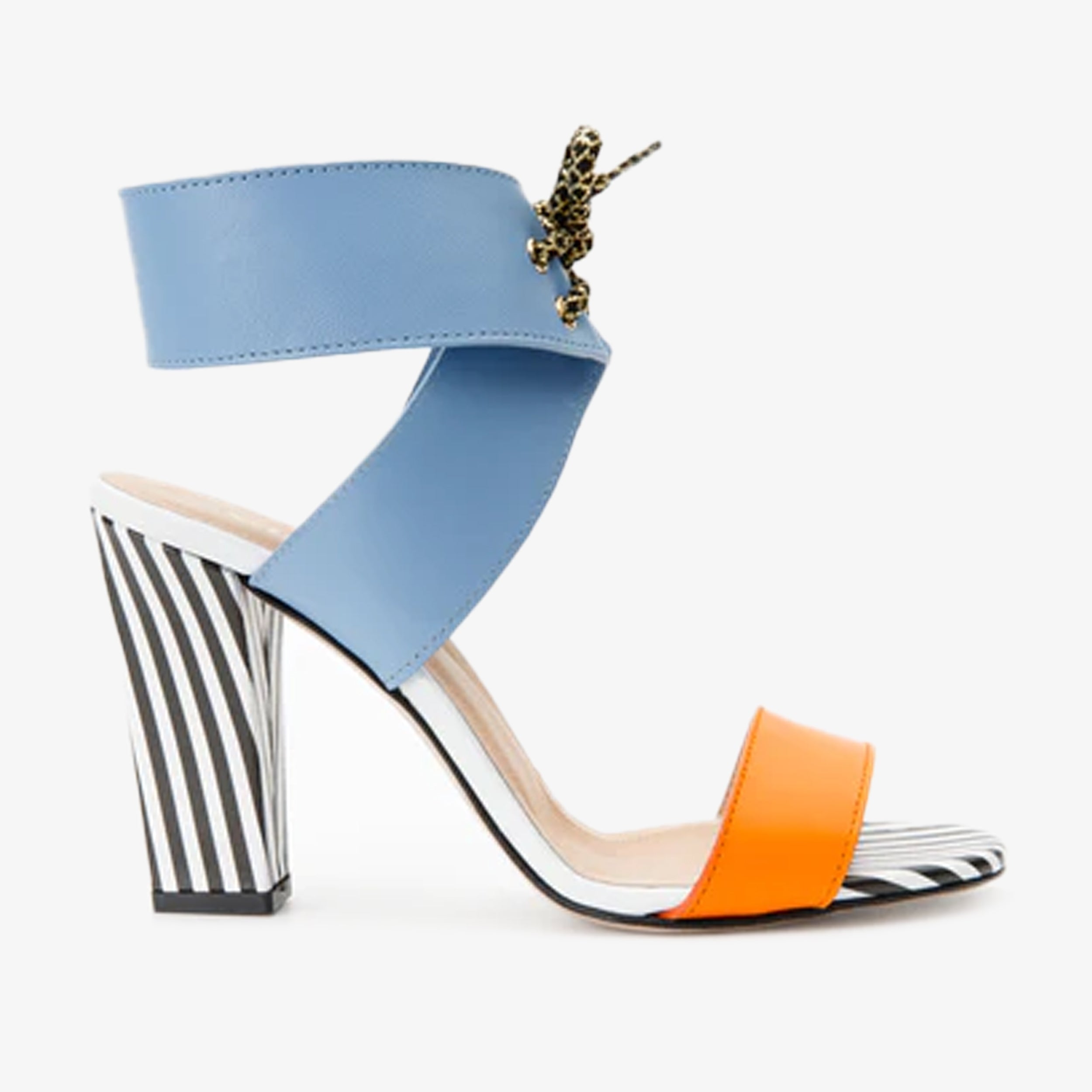 The Bloke Ankle Strap Multicolor Sandal - Vinci Leather