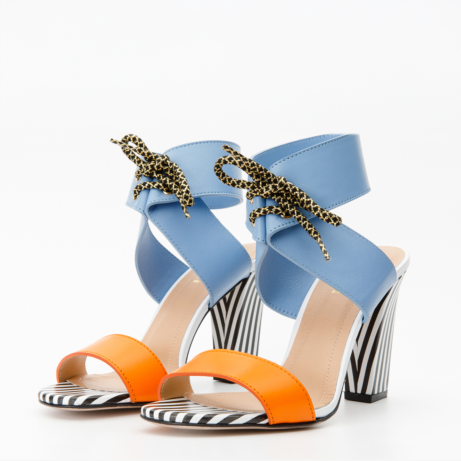 The Bloke Ankle Strap Multicolor Sandal - Vinci Leather