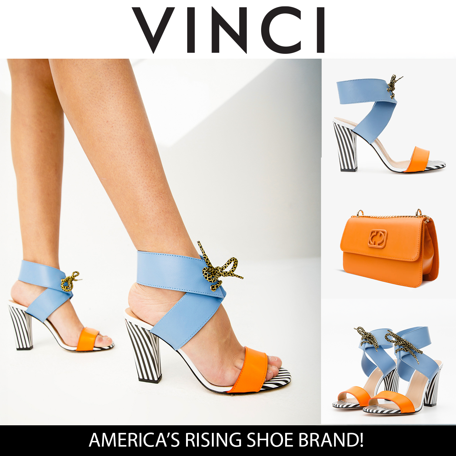 The Bloke Ankle Strap Multicolor Sandal - Vinci Leather