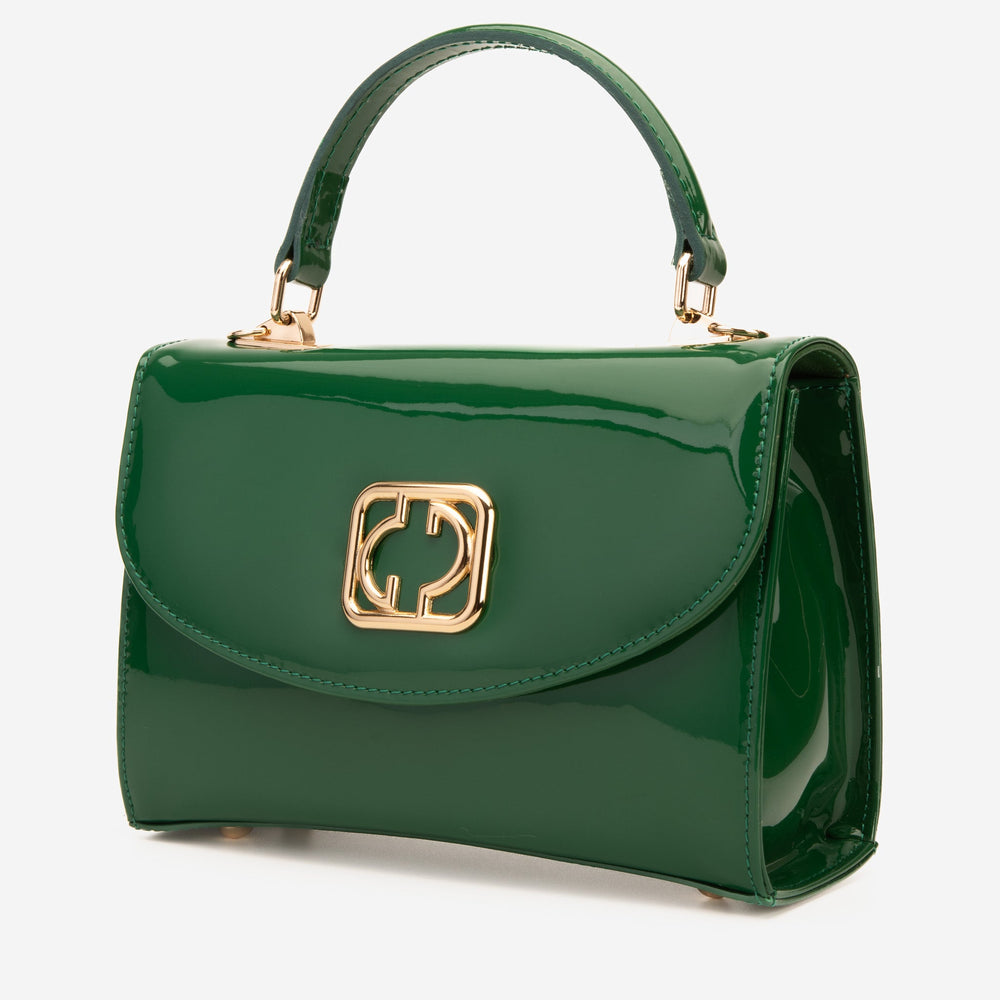 The Rosalinda Green Leather Handbag - Vinci Leather