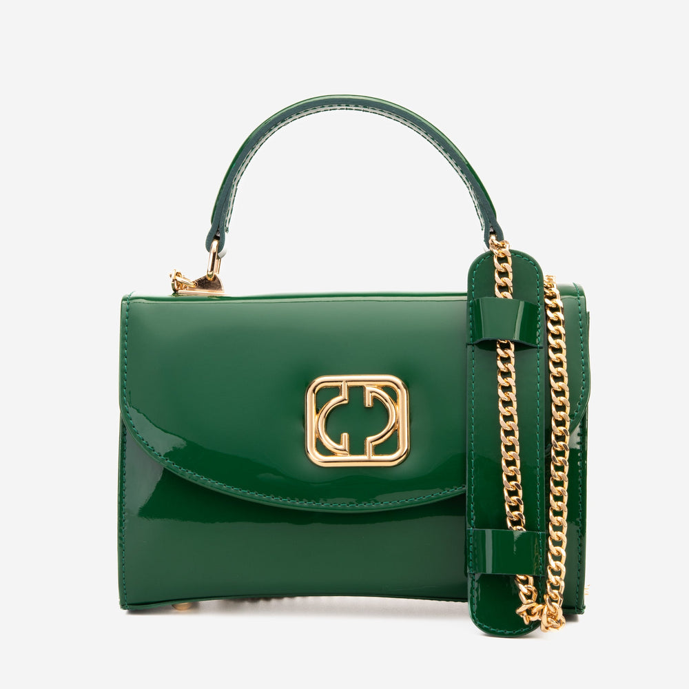 The Rosalinda Green Leather Handbag - Vinci Leather