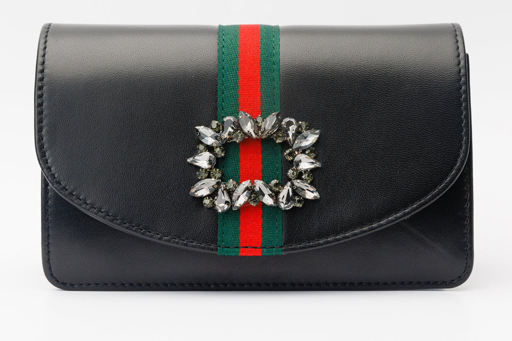 The Afega Black Leather Handbag - Vinci Leather