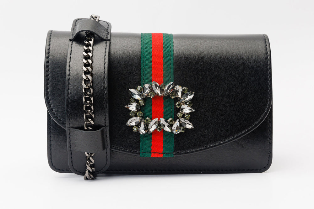 The Afega Black Leather Handbag - Vinci Leather
