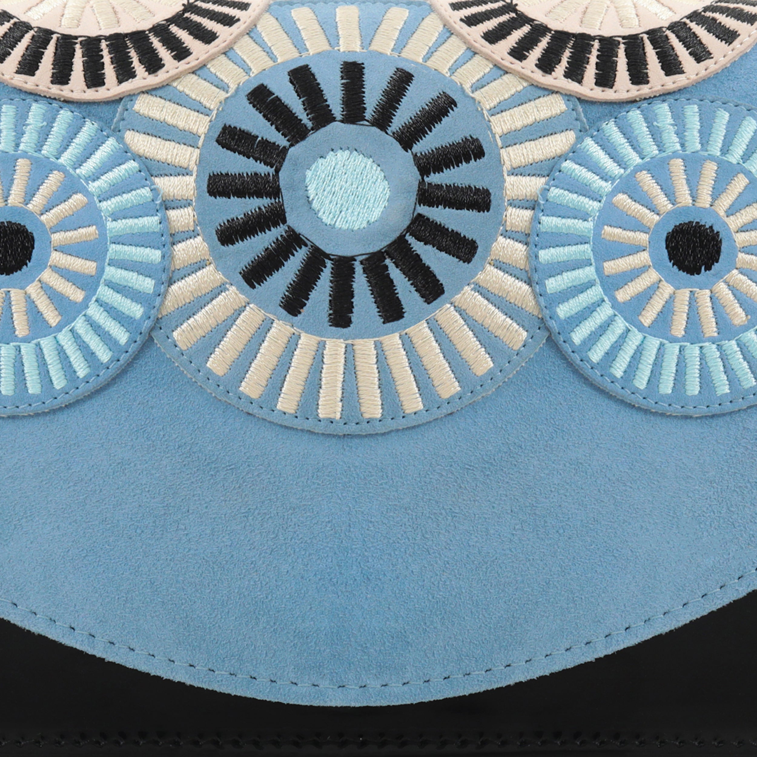The Parama Blue Suede Leather Handbag - Vinci Leather