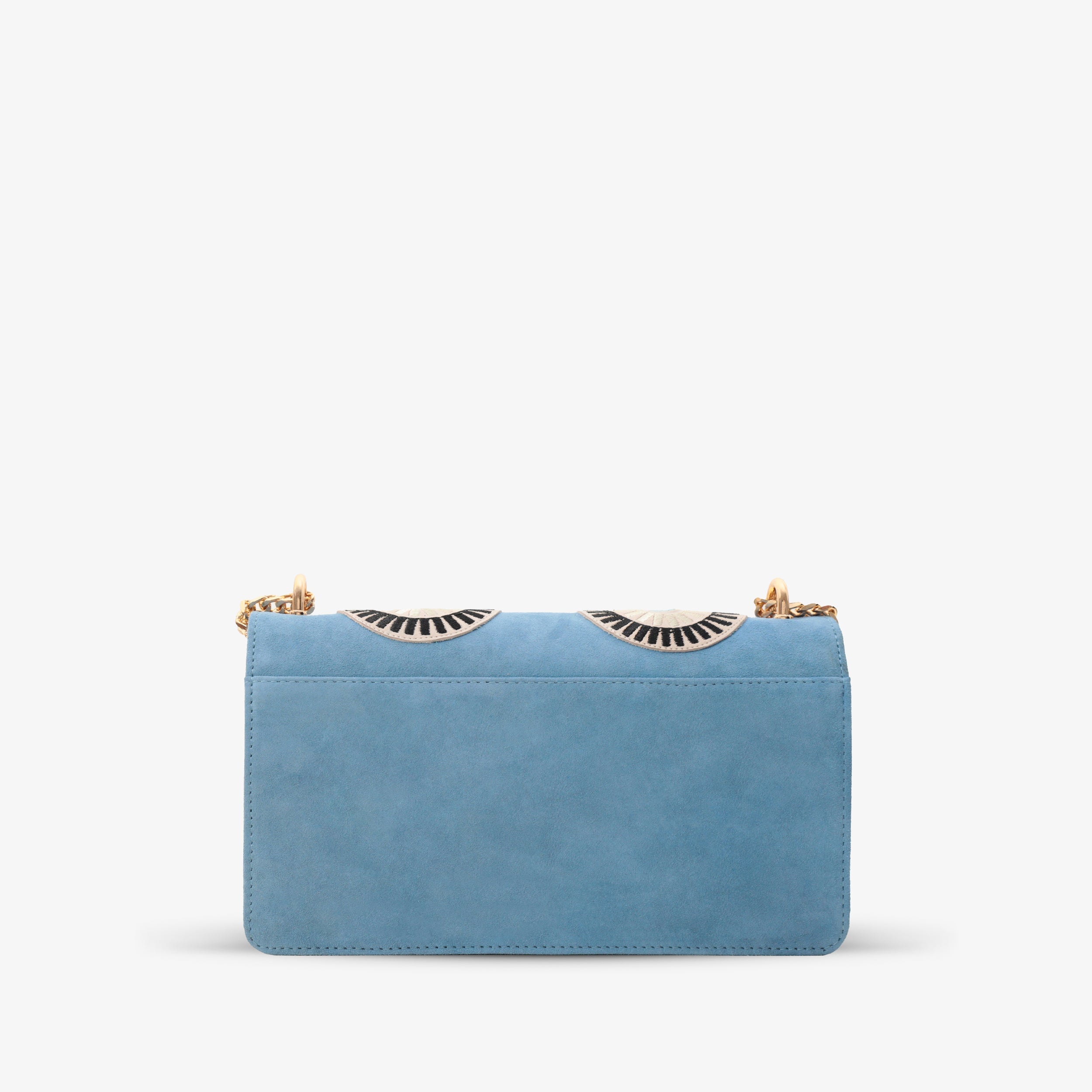 The Parama Blue Suede Leather Handbag - Vinci Leather