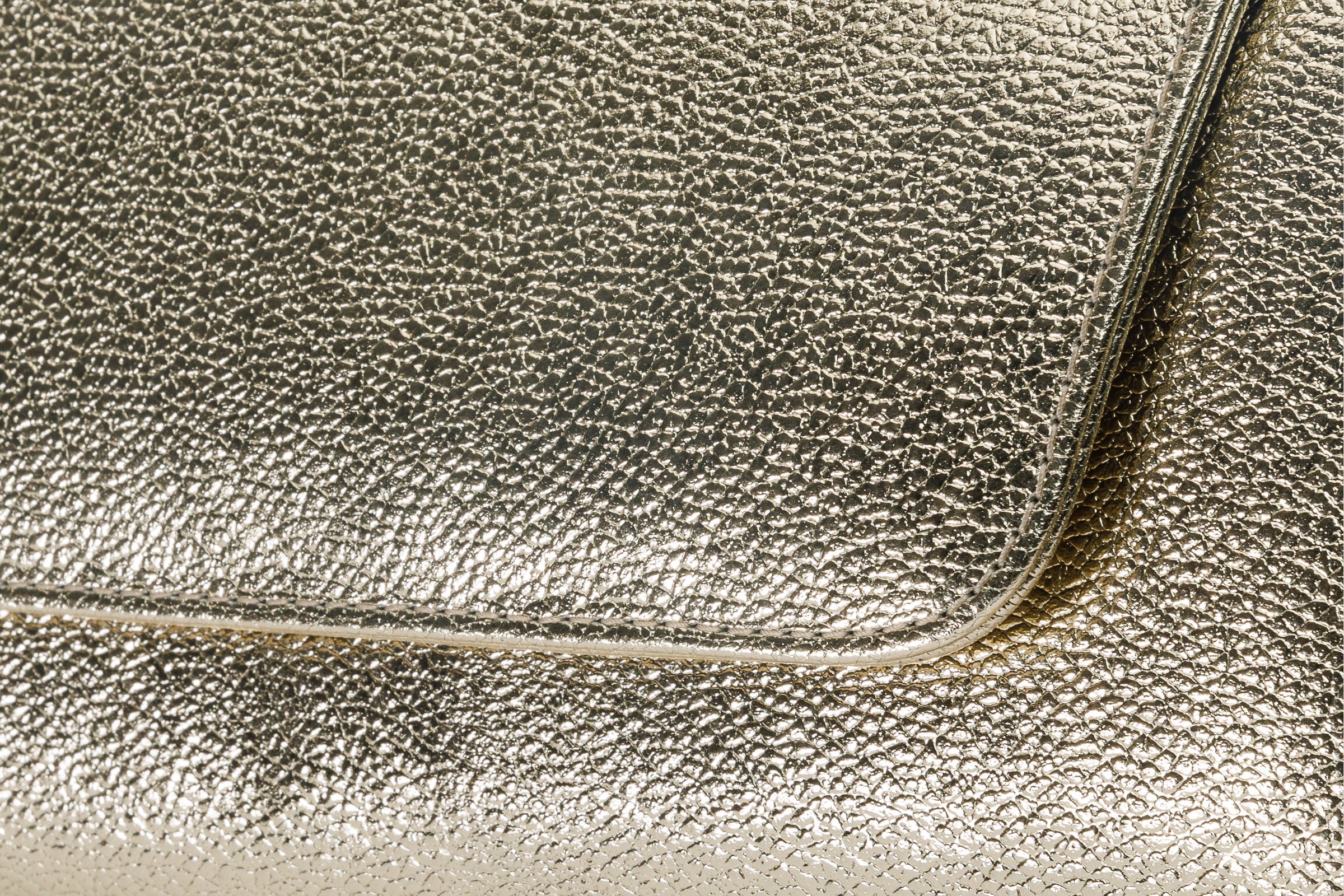 The Ege Gold Leather Clutch - Vinci Leather