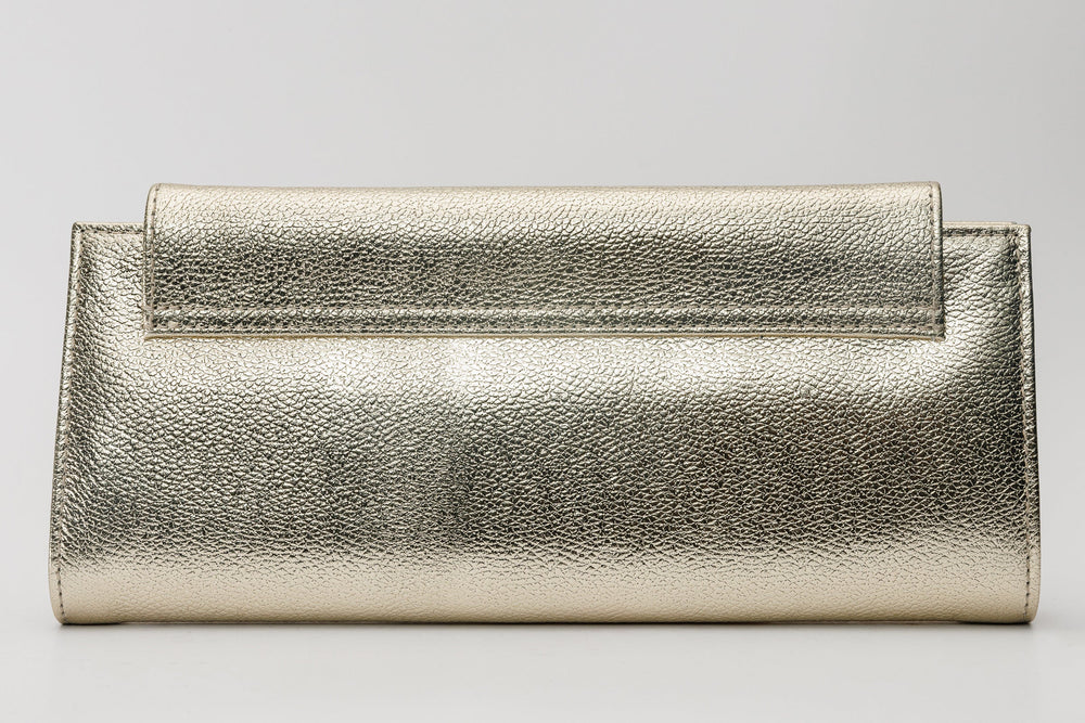 The Ege Gold Leather Clutch - Vinci Leather