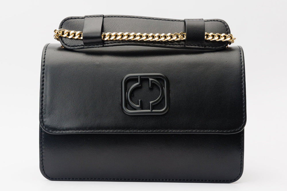 The Maneadero Black Leather Handbag - Vinci Leather