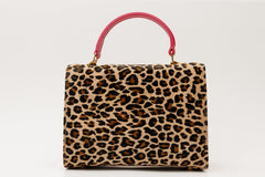 The Olbia Leopard Leather Handbag - Vinci Leather