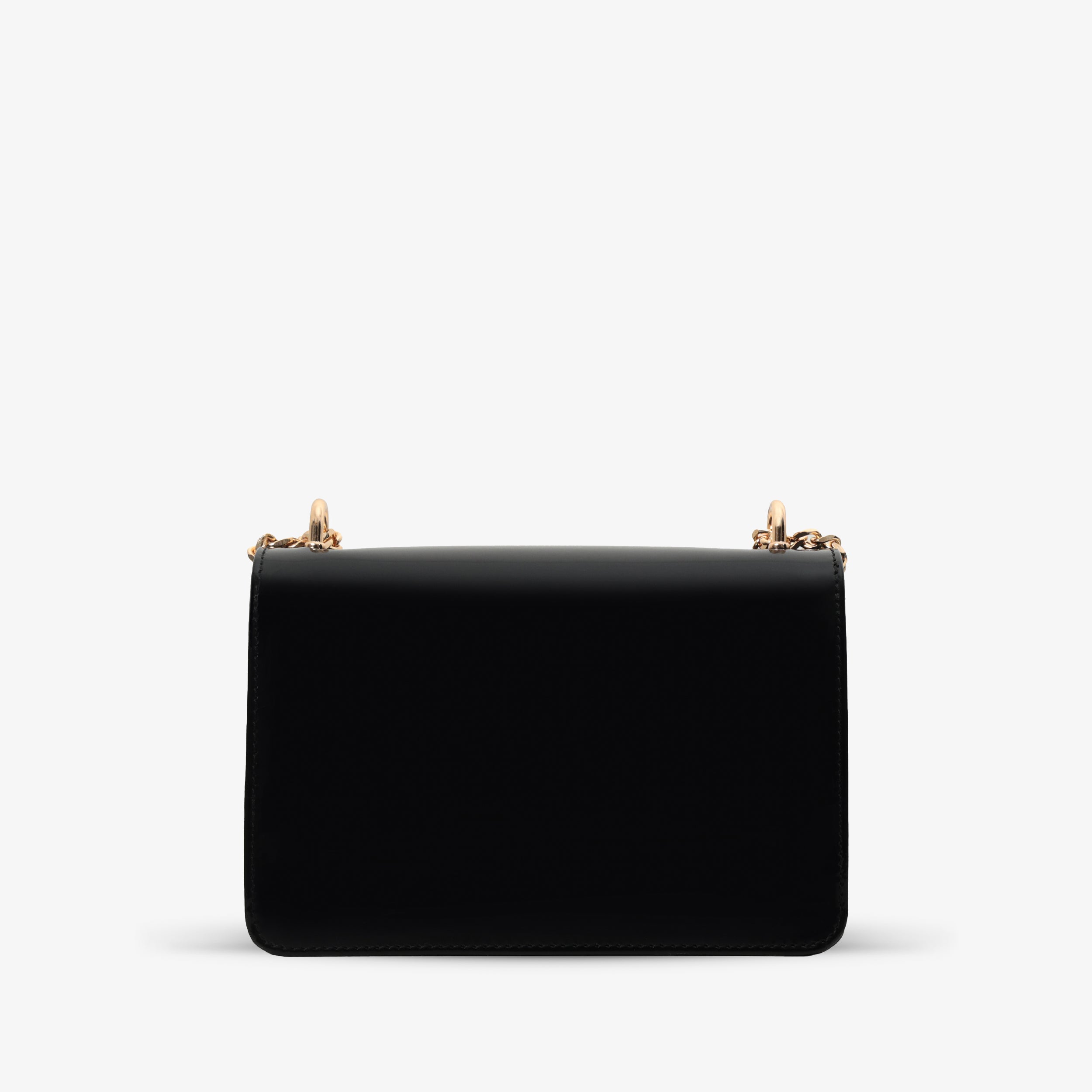 The Ferrara Black Patent Leather Handbag - Vinci Leather