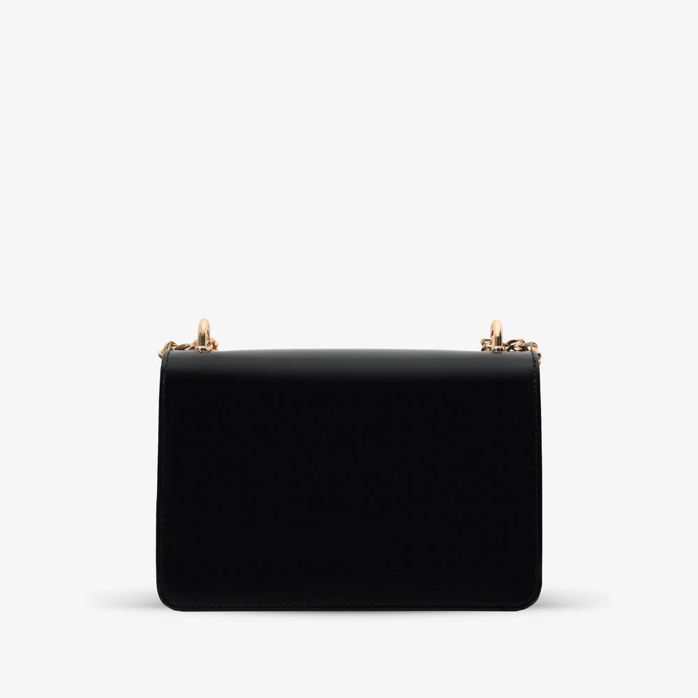 The Ferrara Black Patent Leather Handbag - Vinci Leather