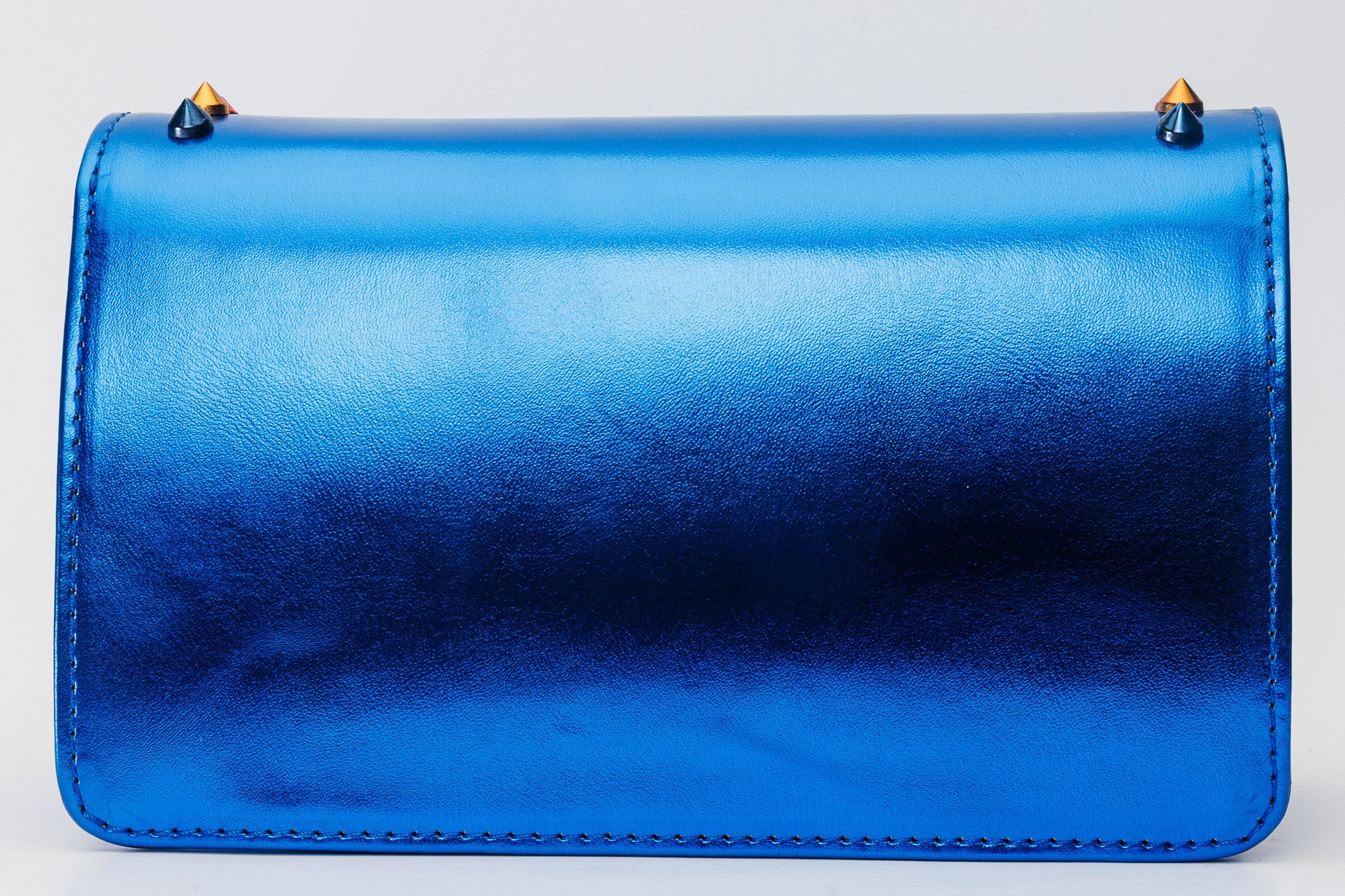 The Caris Sax Blue Leather Handbag - Vinci Leather