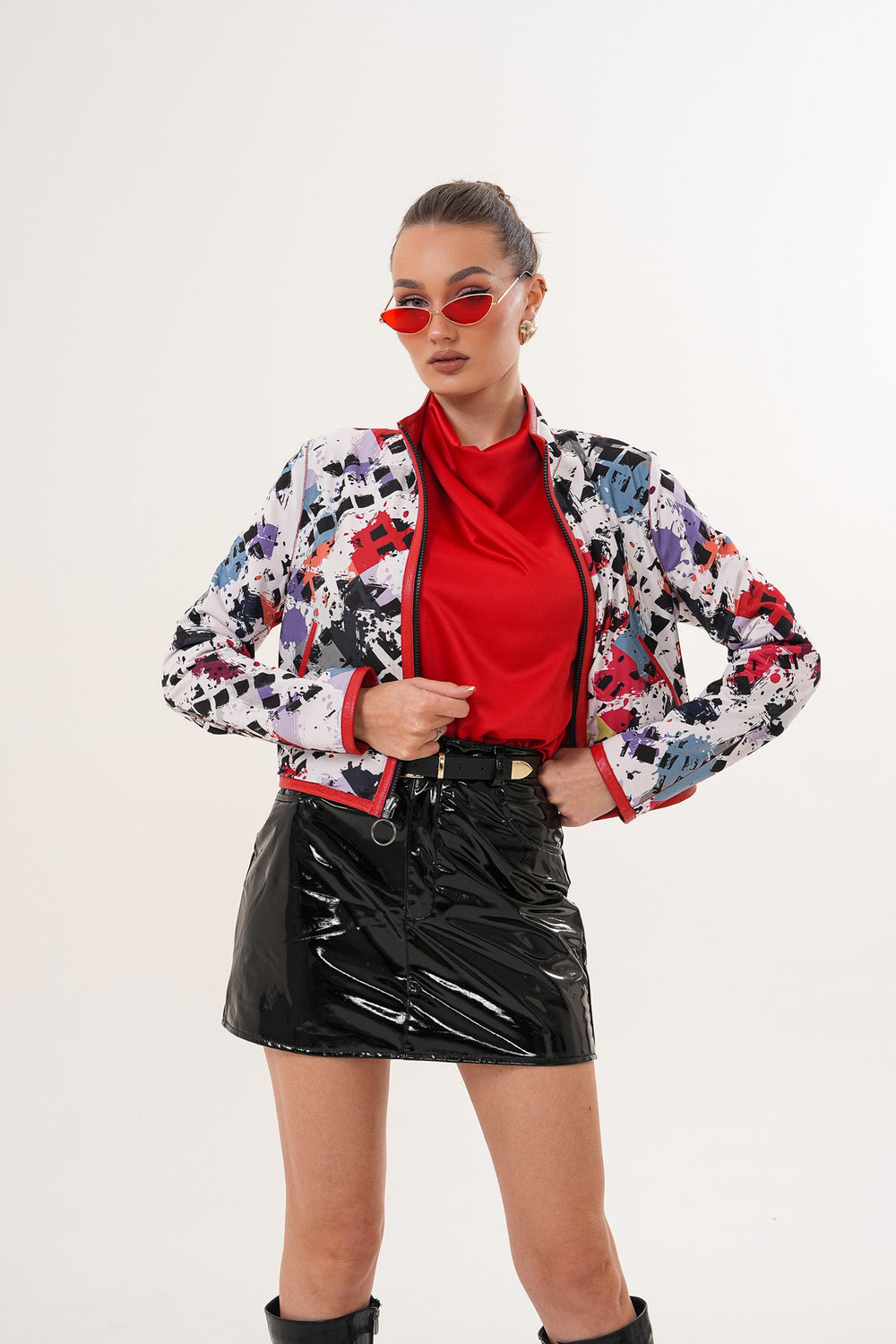 The Elvaris Reversible Red Leather Jacket - Vinci Leather