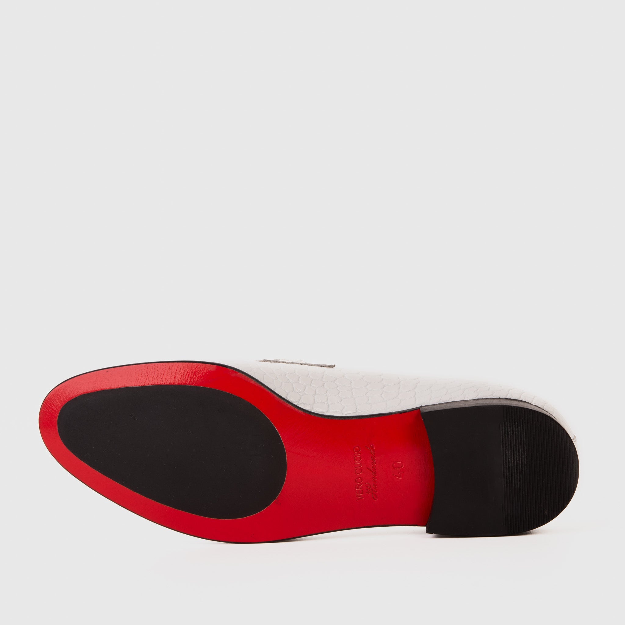 The Monaco White Leather Shoe Bit Loafer - Vinci Leather