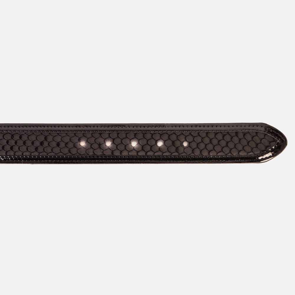 The Imperial Black Leather Belt - Vinci Leather