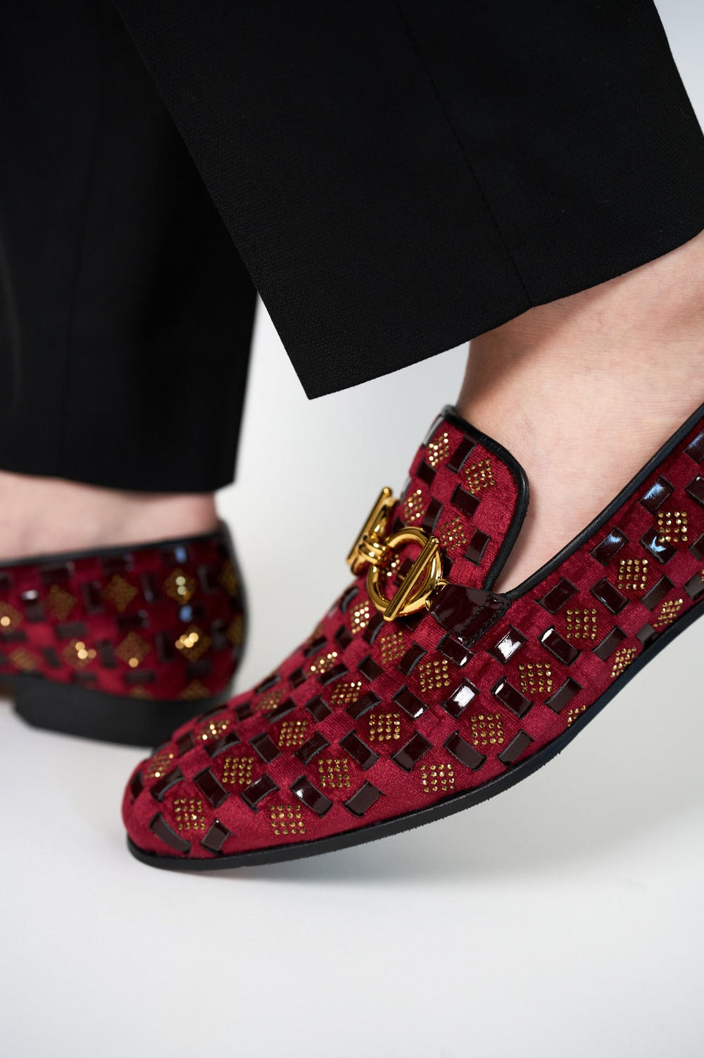 The Vicino Shoe Burgundy Bit Dress Loafer Limited Edition Shoe - Vinci Leather