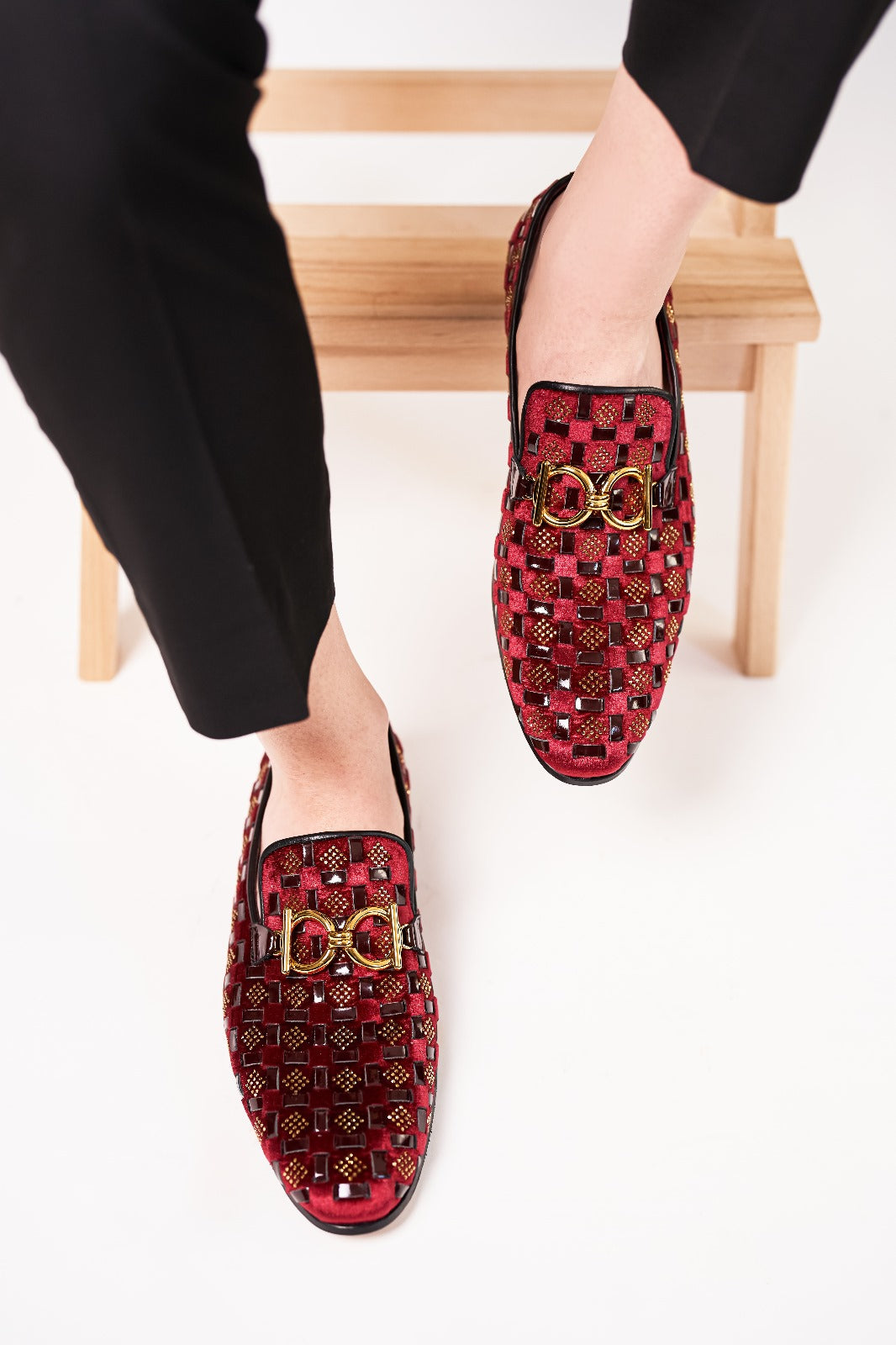 The Vicino Shoe Burgundy Bit Dress Loafer Limited Edition Shoe - Vinci Leather