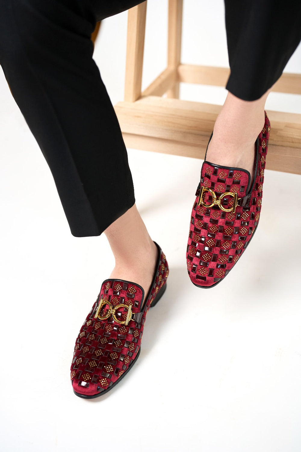 The Vicino Shoe Burgundy Bit Dress Loafer Limited Edition Shoe - Vinci Leather