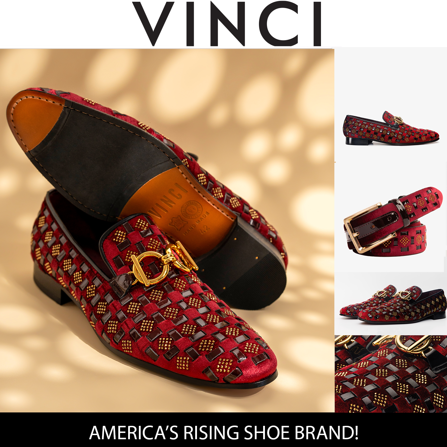 The Vicino Shoe Burgundy Bit Dress Loafer Limited Edition Shoe - Vinci Leather