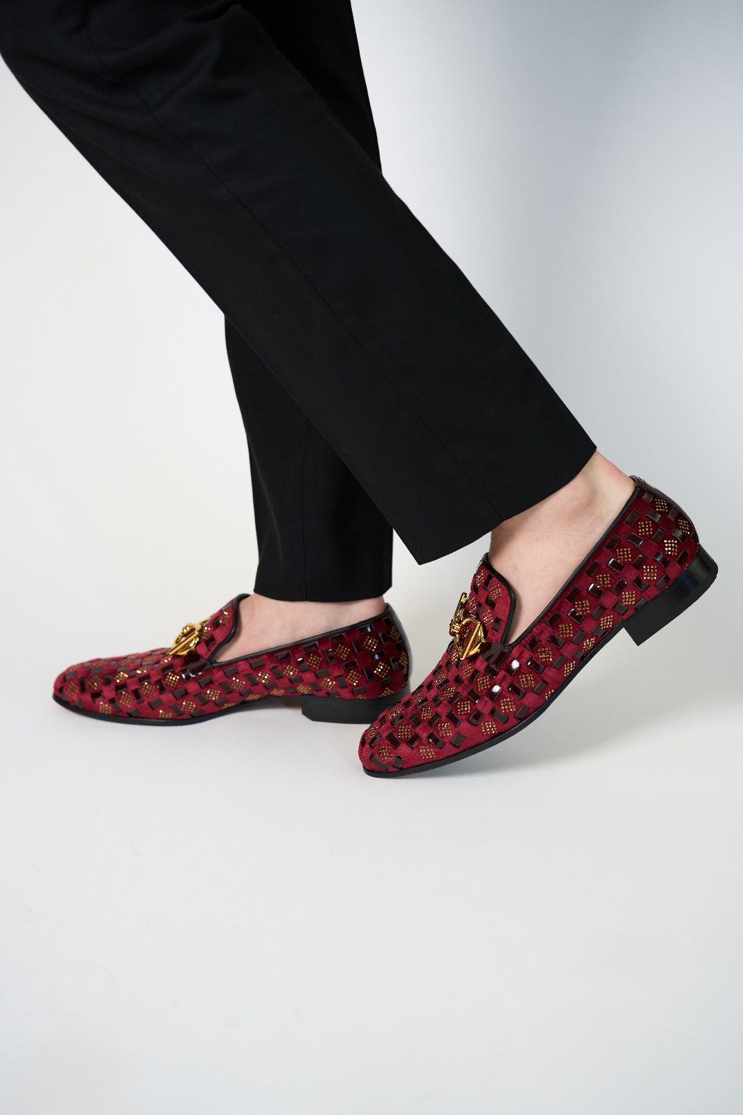 The Vicino Shoe Burgundy Bit Dress Loafer Limited Edition Shoe - Vinci Leather