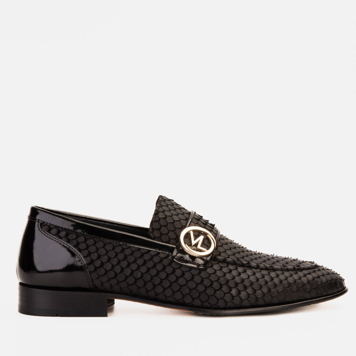The Monarch Black Leather Dress Shoe - Vinci Leather
